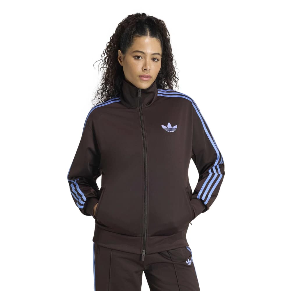 Adidas Women's Firebird Loose Track Top - Aurora Coffee / Blue Fusion