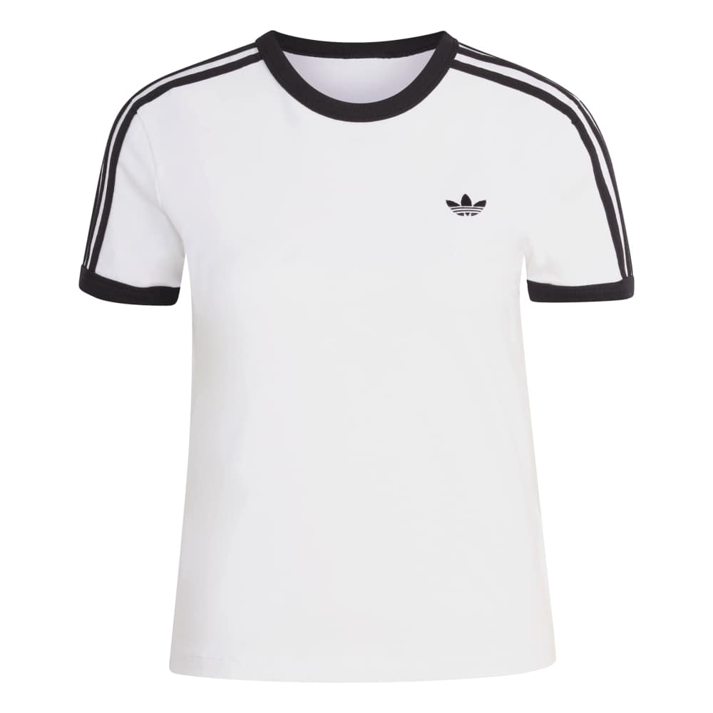 Adidas Womens 3-Stripes Slim Tee - White / Black