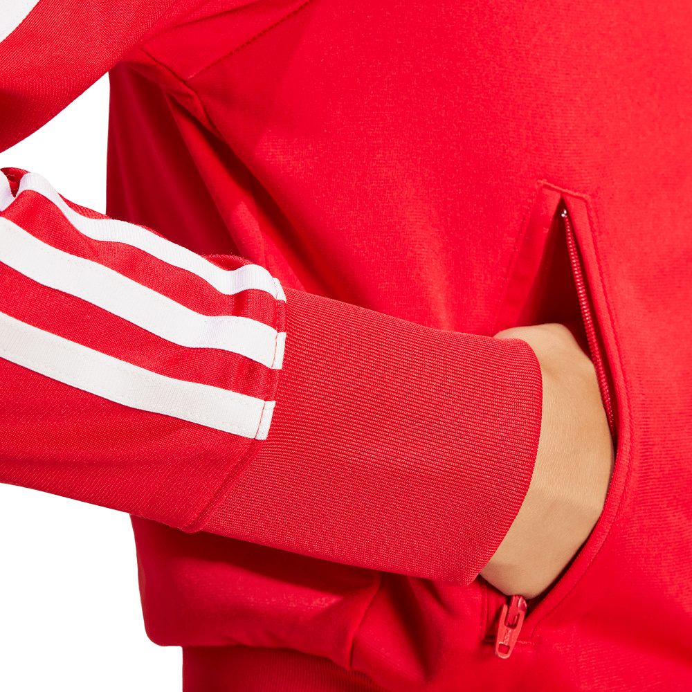 adidas Womens Adicolor Firebird Track Top - Better Scarlet