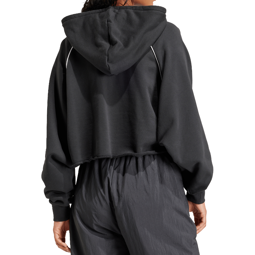 adidas Womens CS Cropped Hoodie - Black