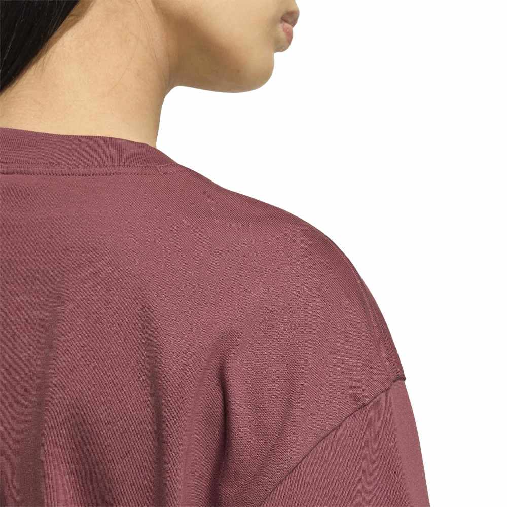 Adidas Womens Essentials Boyfriend Tee - Burgundy