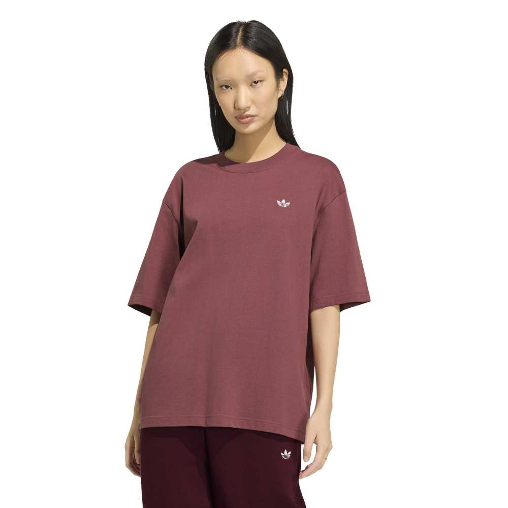 Adidas Womens Essentials Boyfriend Tee - Burgundy