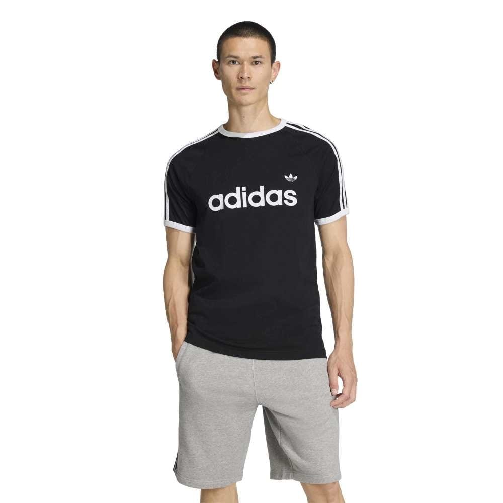 Adidas 3-Stripes Slim Ringer T-Shirt - Black