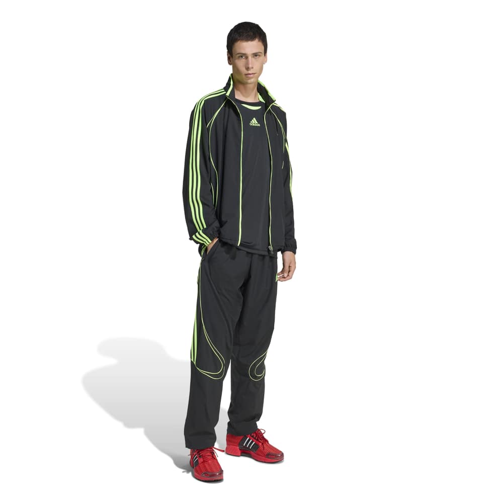 adidas Adicolor Teamgeist Tee - Black / Signal Green