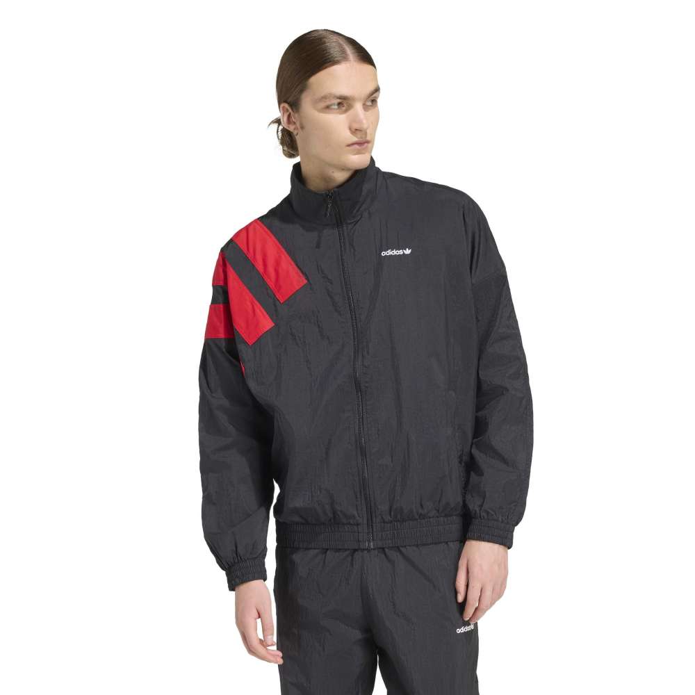 adidas Archive Blocked Track Top - Black / Better Scarlet