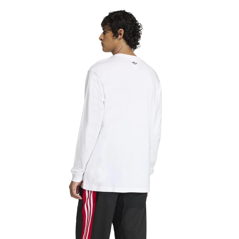 adidas GFX Long Sleeve Tee  - White