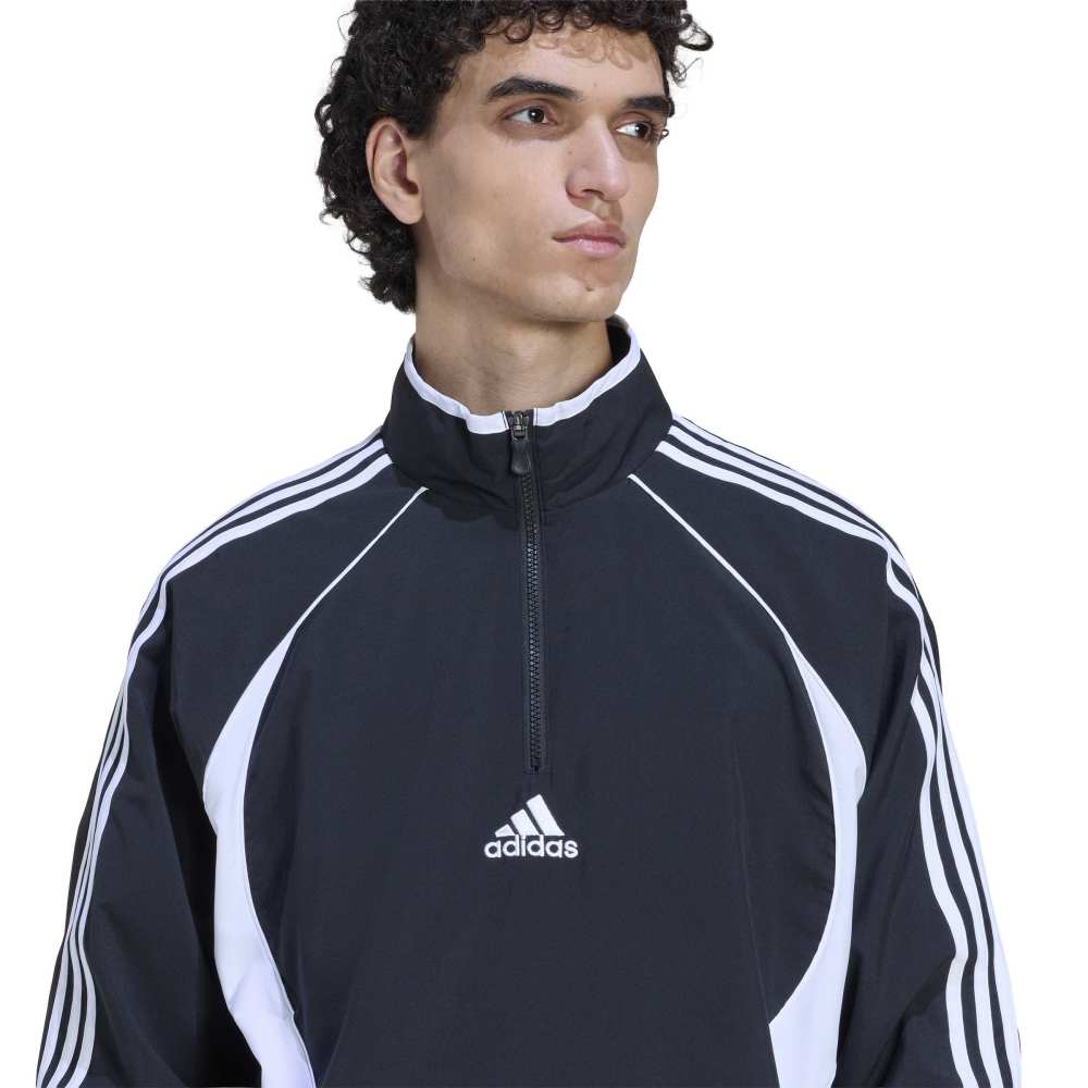 adidas Teamgeist Half Zip Sweatshirt - Black / White