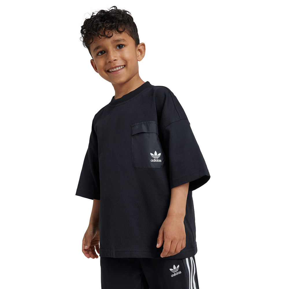 adidas Childrens Adicolor Short Tee Set - Black