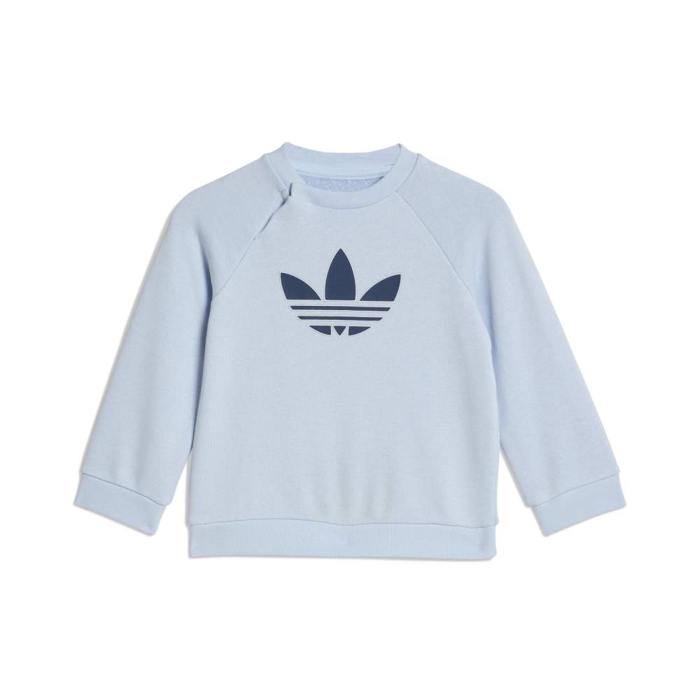 adidas Infants Trefoil Crew Set - Crystal Sky / Night Indigo