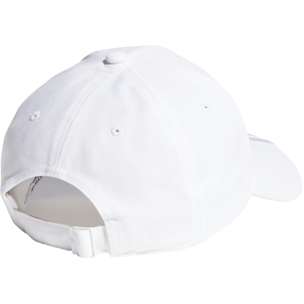 adidas 3-Stripes Strapback Cap - White