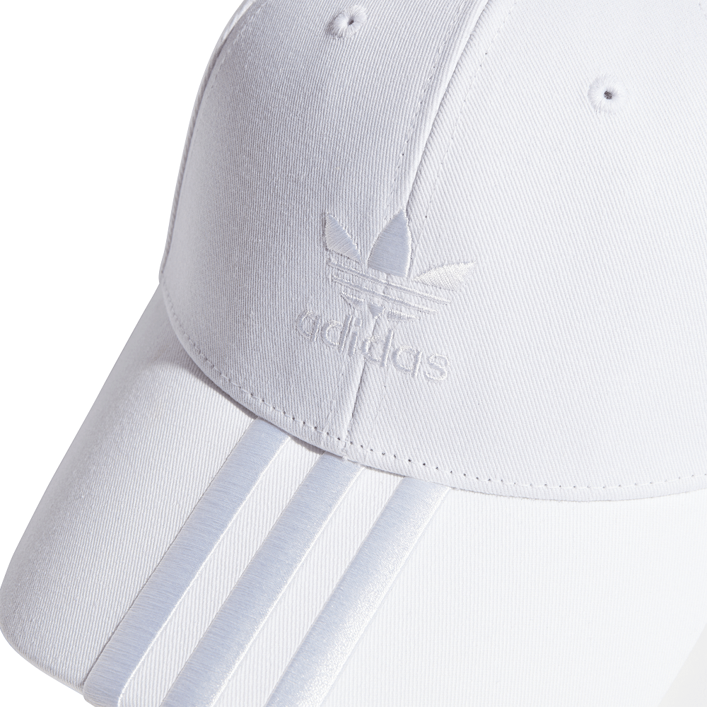 adidas 3-Stripes Strapback Cap - White