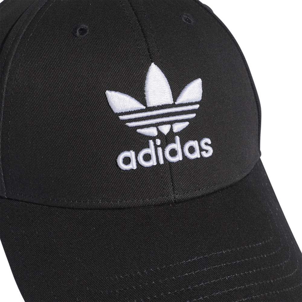 adidas Baseball Classic Trefoil Strapback - Black / White
