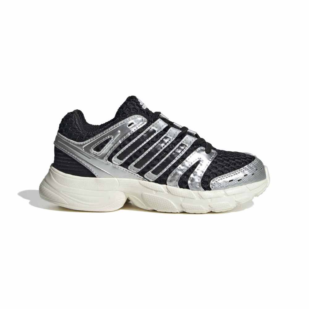 Adidas Childrens Adistar Control 5 - Core Black / Silver Metallic / Green