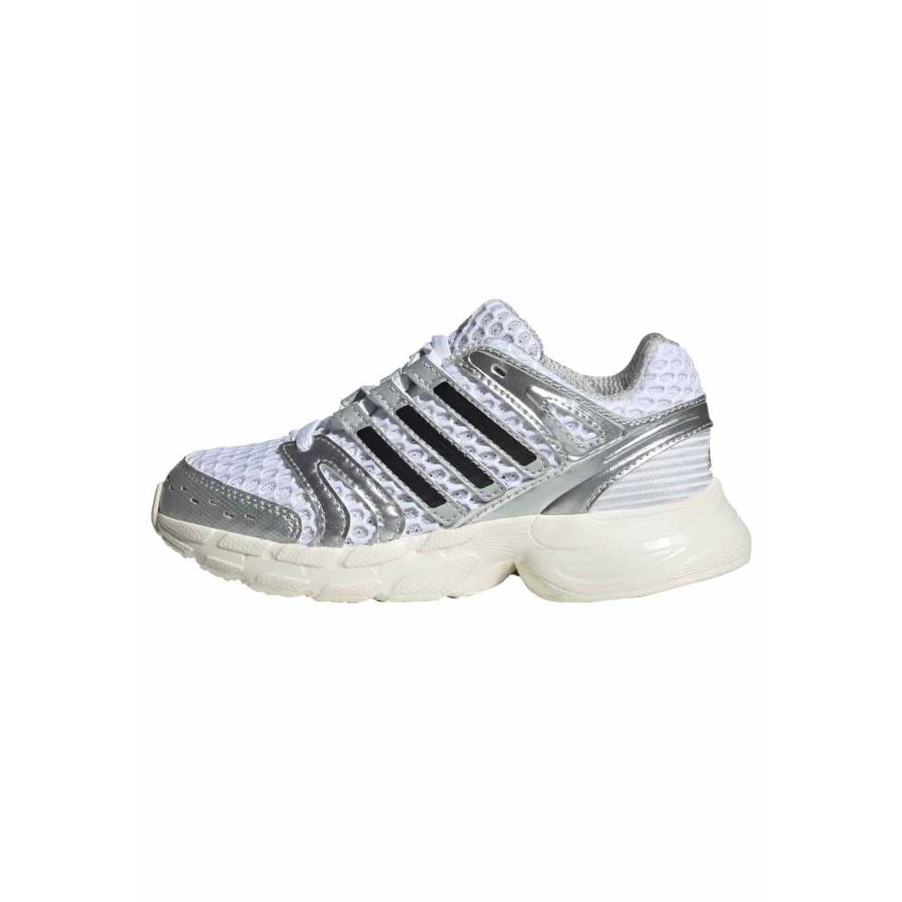 Adidas Childrens Adistar Control 5 - White / Silver Metallic / Green