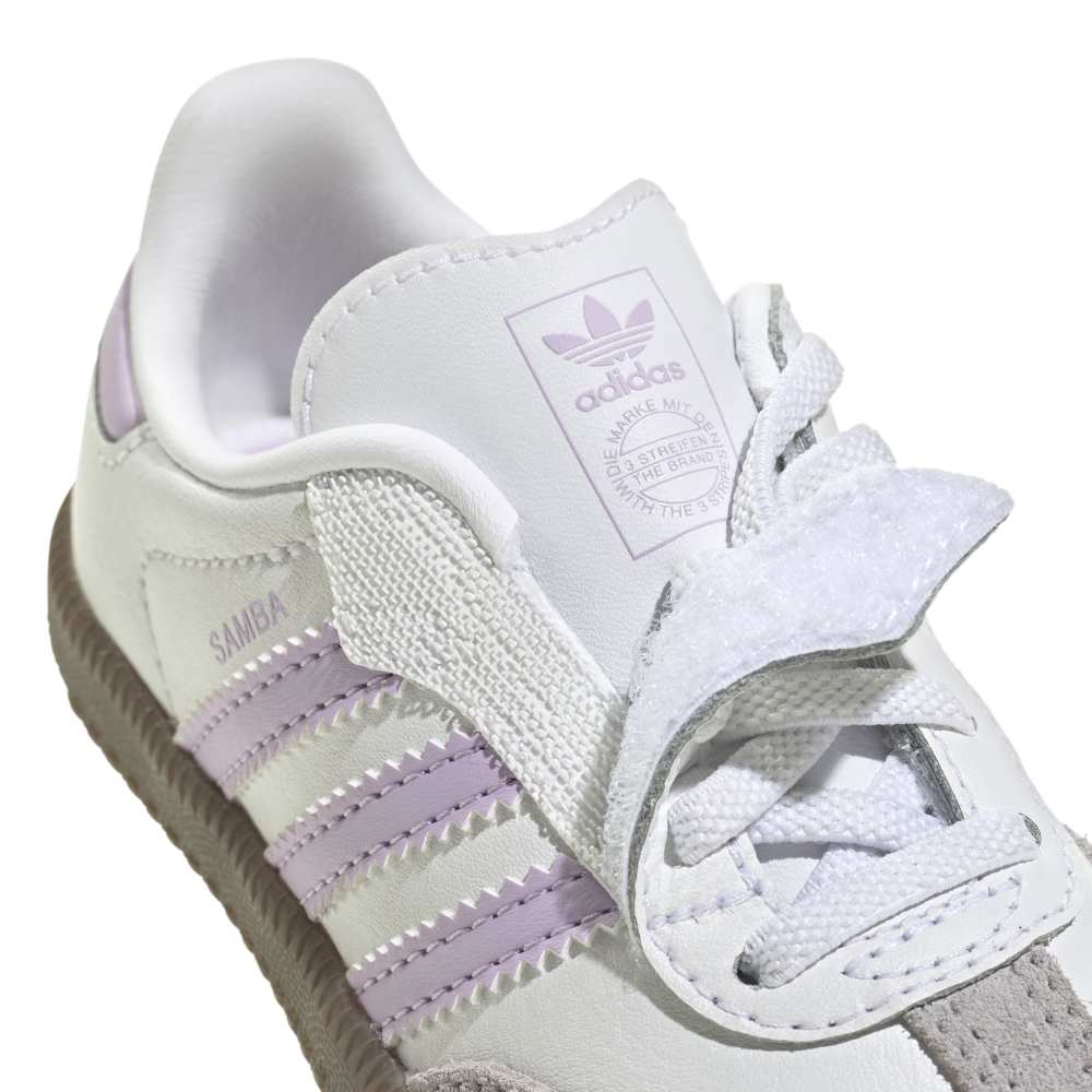 adidas Infants Samba OG EL - Cloud White / Powder Plum / Gum