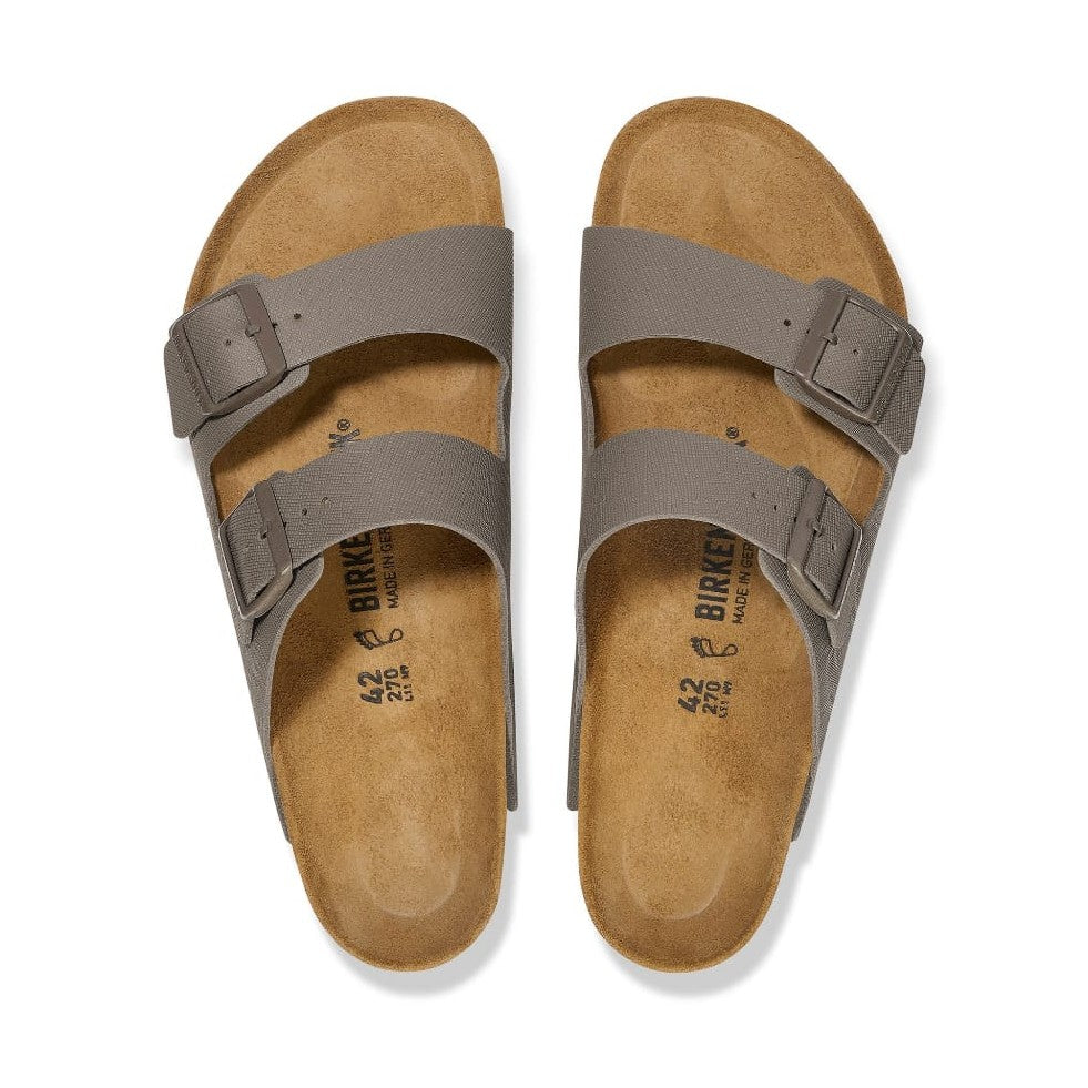 Birkenstock Arizona Birko-Flor Regular - Saffiano Concrete  Gray