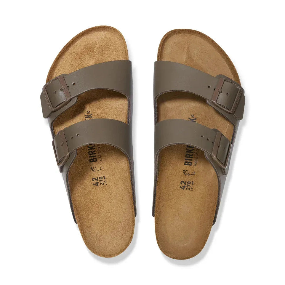 Birkenstock Arizona Smooth Grained Leather - Concrete Grey