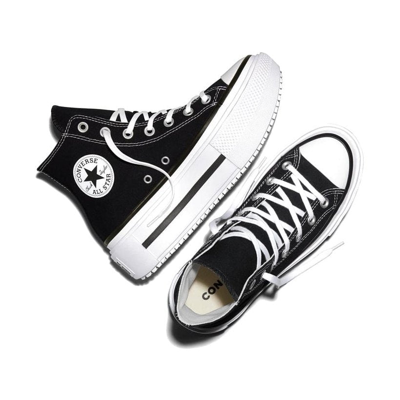 Converse Womens Chuck Taylor All Star Lift Double Stack High Top - Black / White