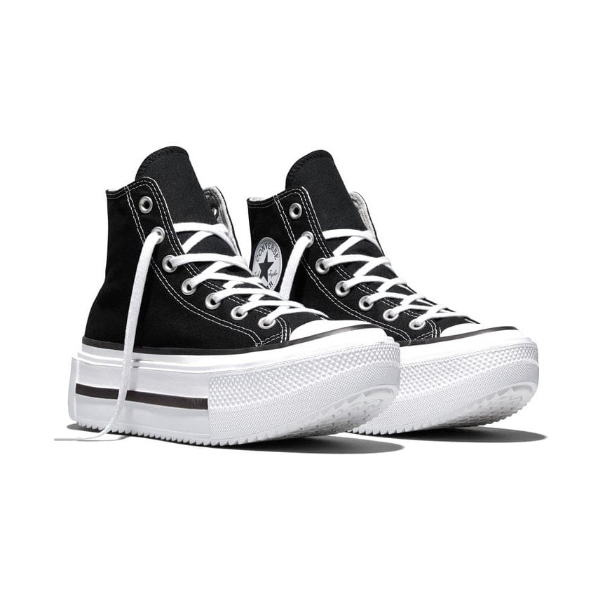 Converse Womens Chuck Taylor All Star Lift Double Stack High Top - Black / White