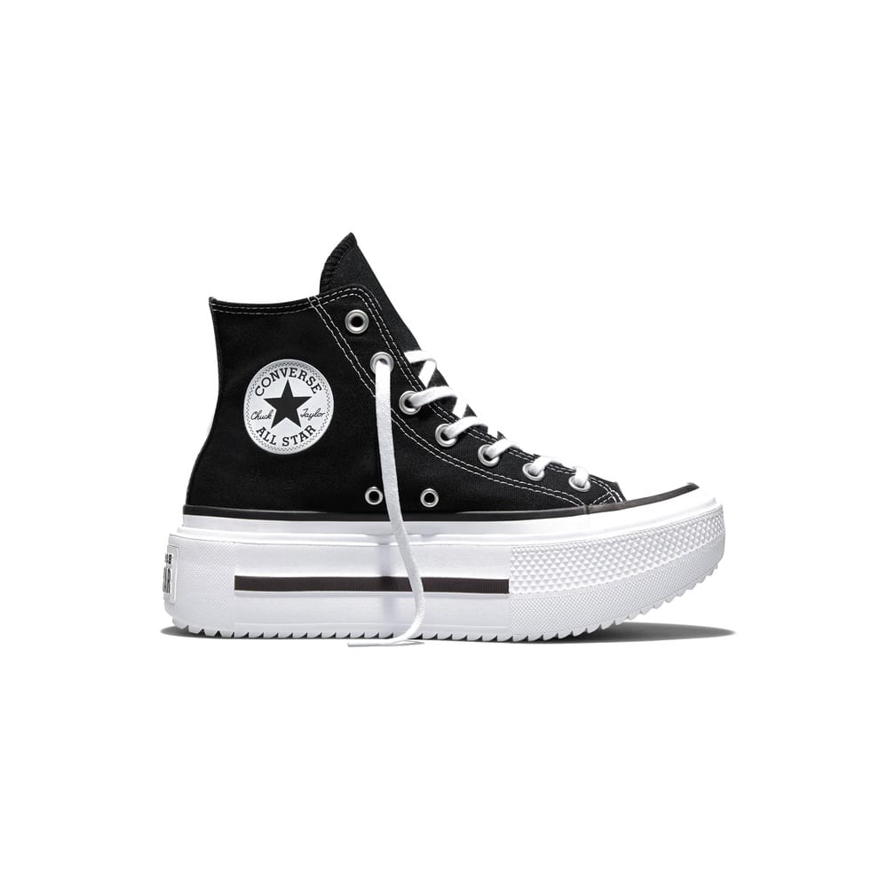 Converse Womens Chuck Taylor All Star Lift Double Stack High Top - Black / White