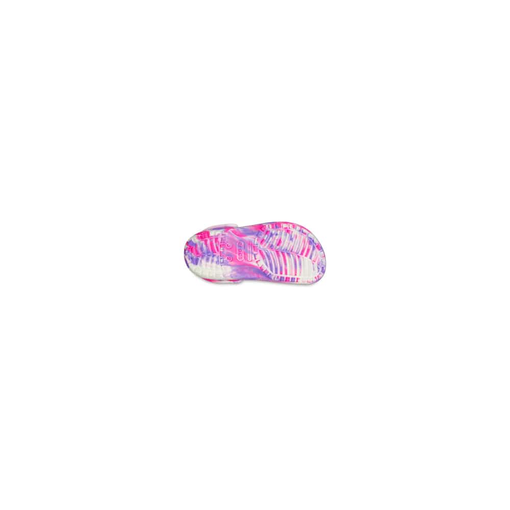 Crocs Infants Classic Glow Marbled Clog - Pink Crush / Multi