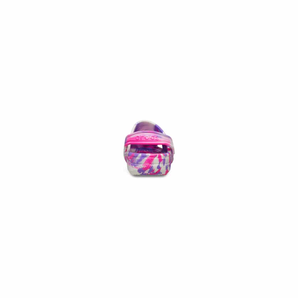 Crocs Infants Classic Glow Marbled Clog - Pink Crush / Multi