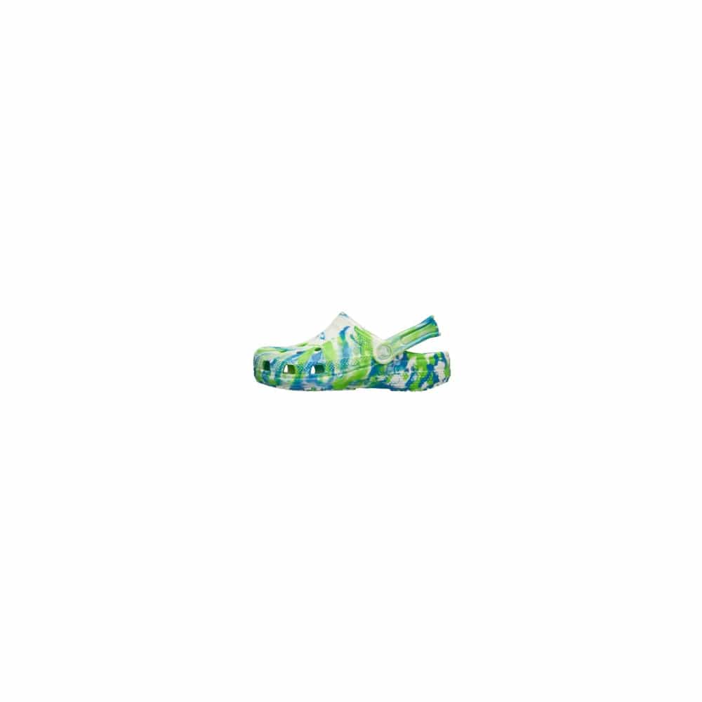 Crocs Infants Classic Glow Marbled Clog - Prep Blue / Multi