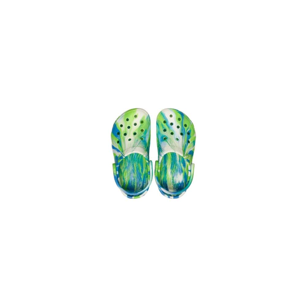 Crocs Infants Classic Glow Marbled Clog - Prep Blue / Multi