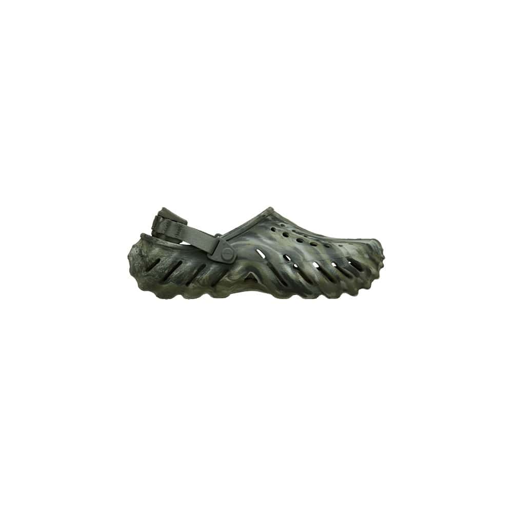 Crocs Echo Marbled Clog - Dusty Olive / Multi