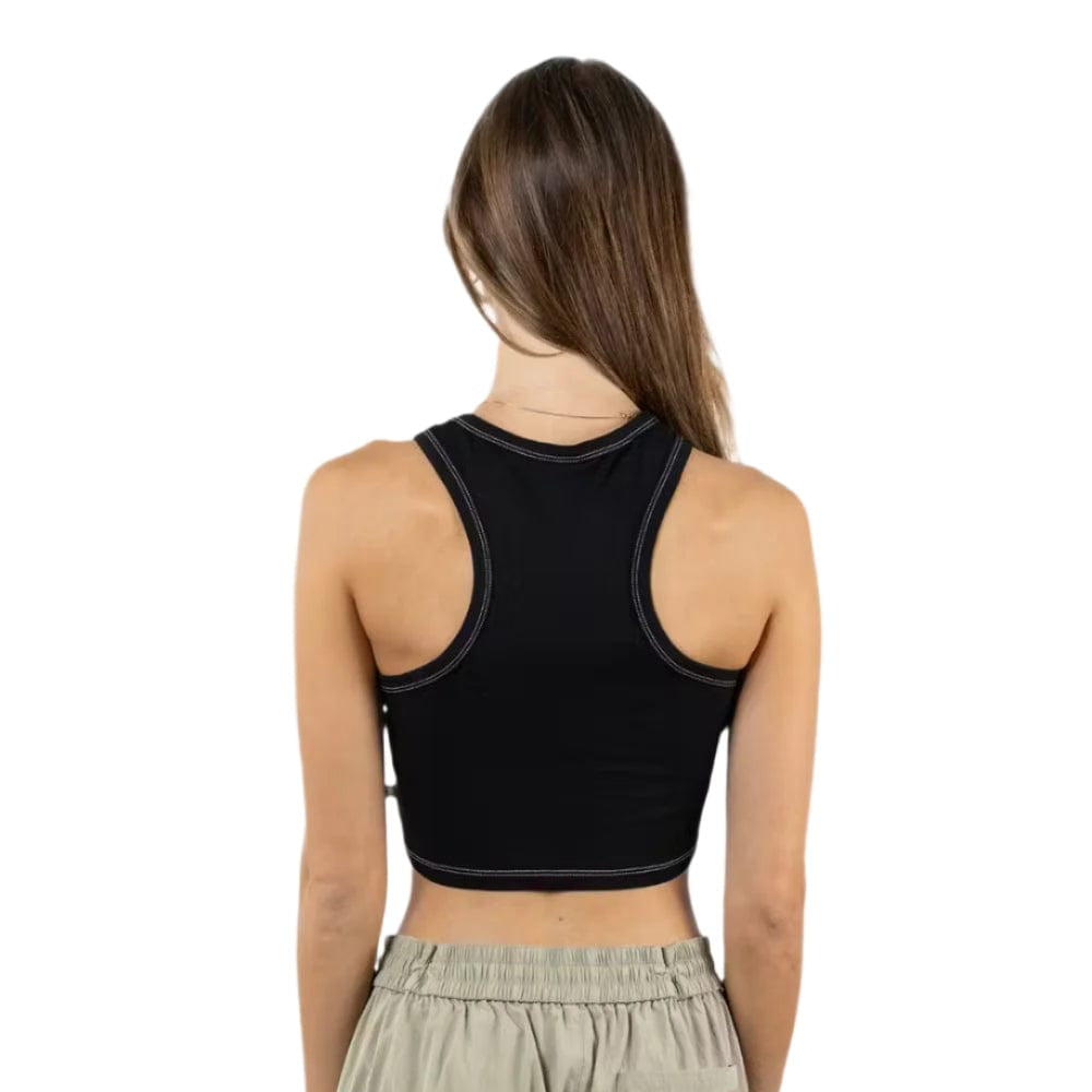 Dickies Classic Logo Racer Front Cropped Tank - Black