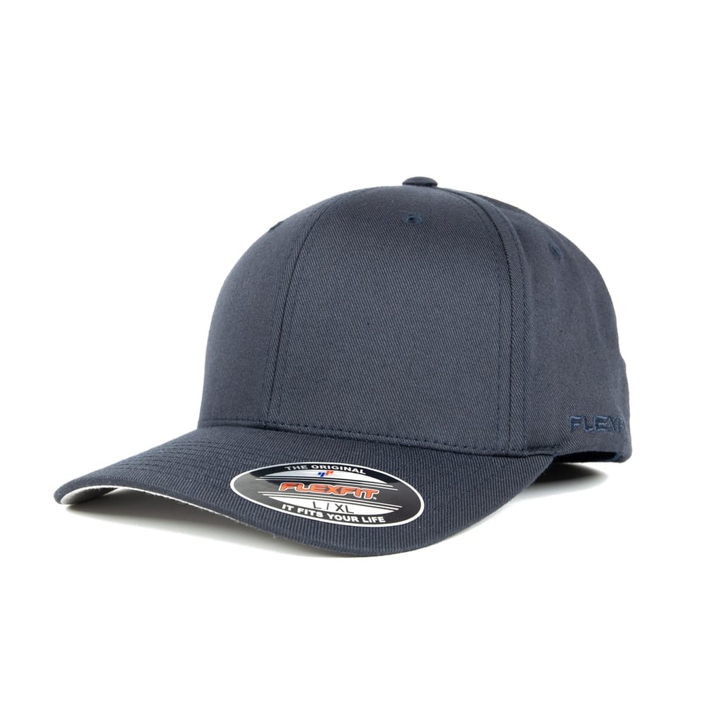 Flexfit Worn By The World Stretch Fit Cap - Dark Navy / Silver UV