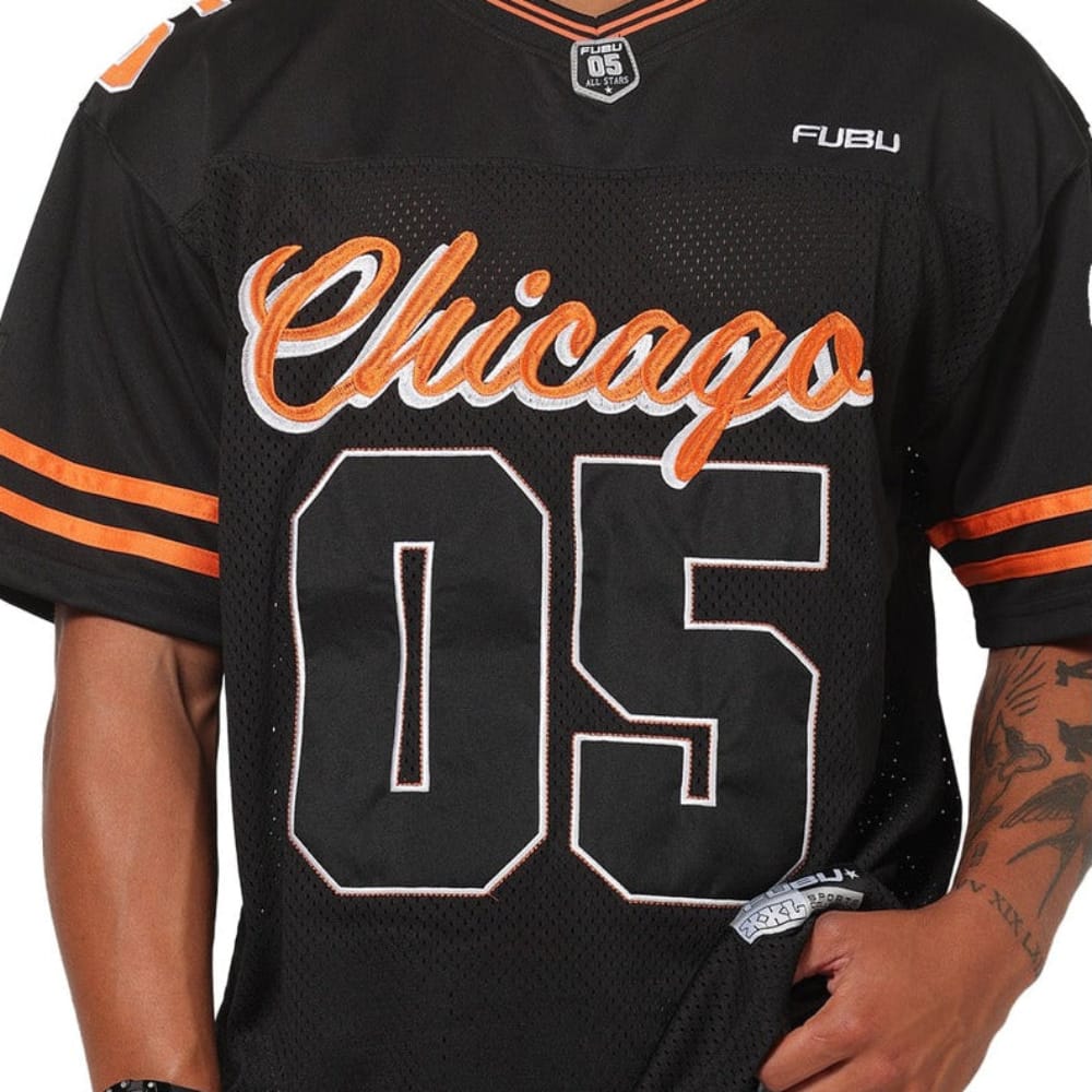 Fubu Chicago City Jersey - Black / Orange