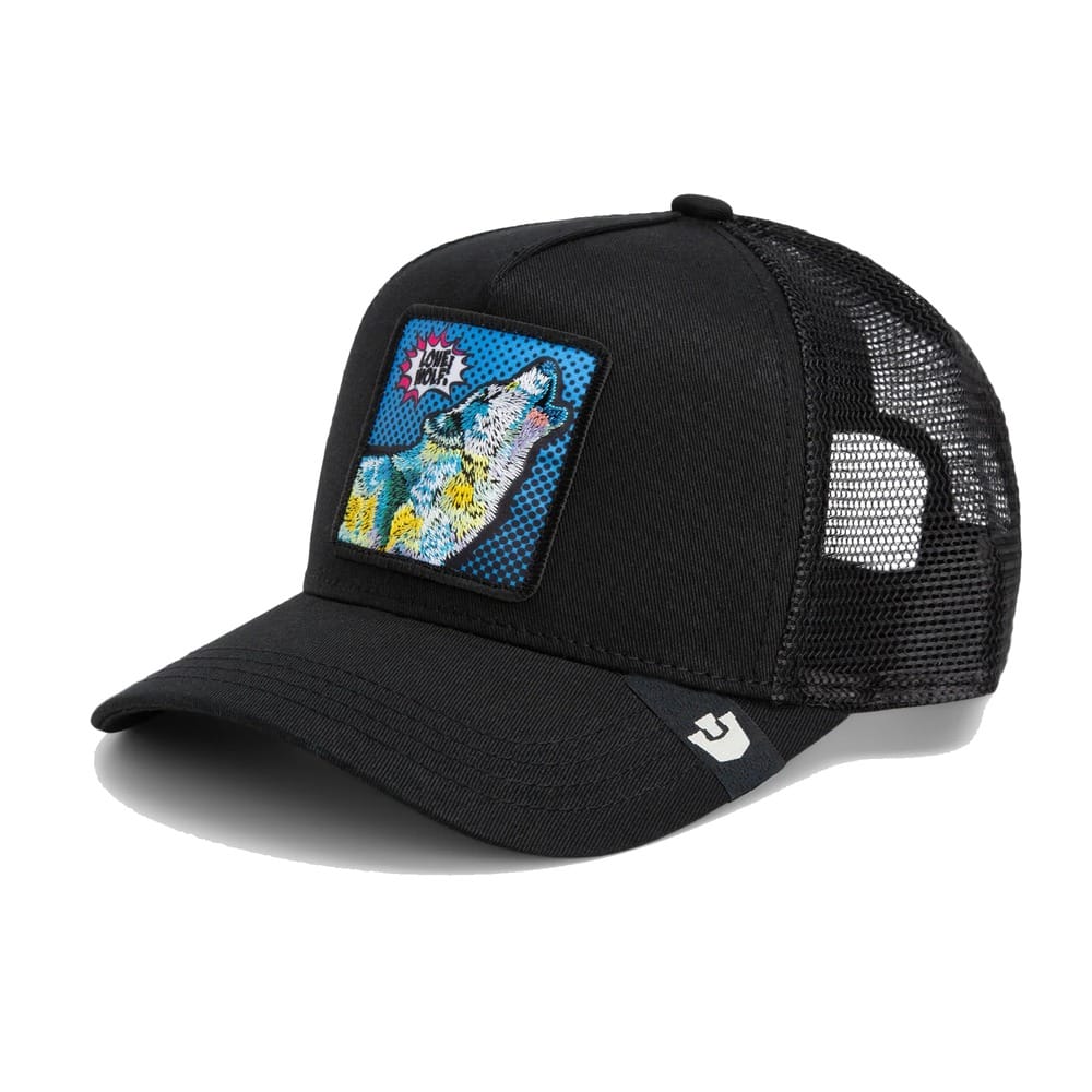 Goorin Bros POPart Lone Wolf Trucker Snapback - Black