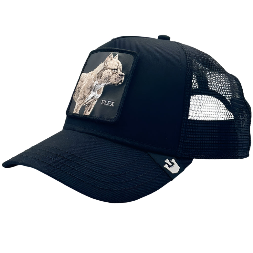 Goorin Bros The Pitbull Trucker Snapback - Black - Side Left