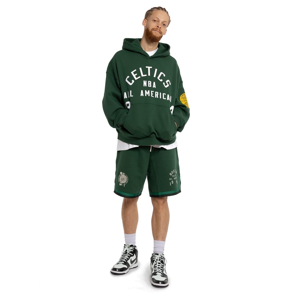Mitchell & Ness  All American Hoodie Boston Celtics - Faded Dark Green