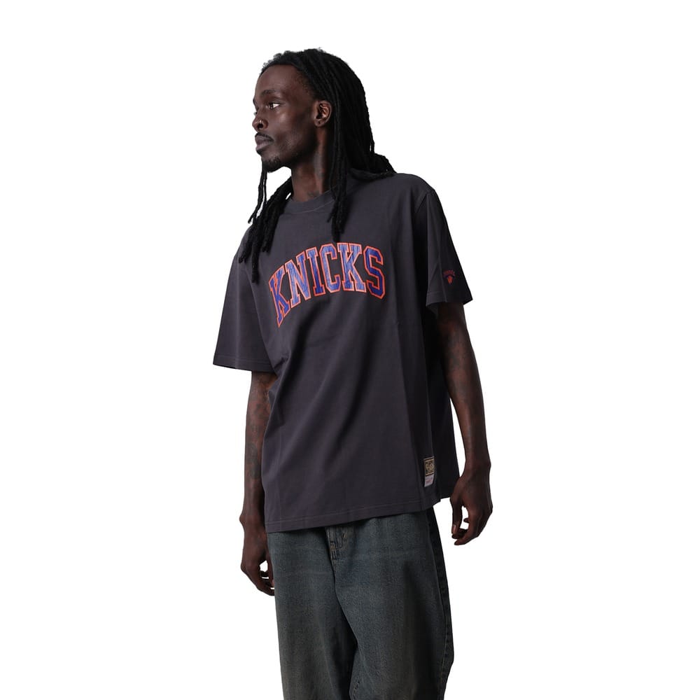 Mitchell & Ness  Arch Tee New York Knicks - Washed Black