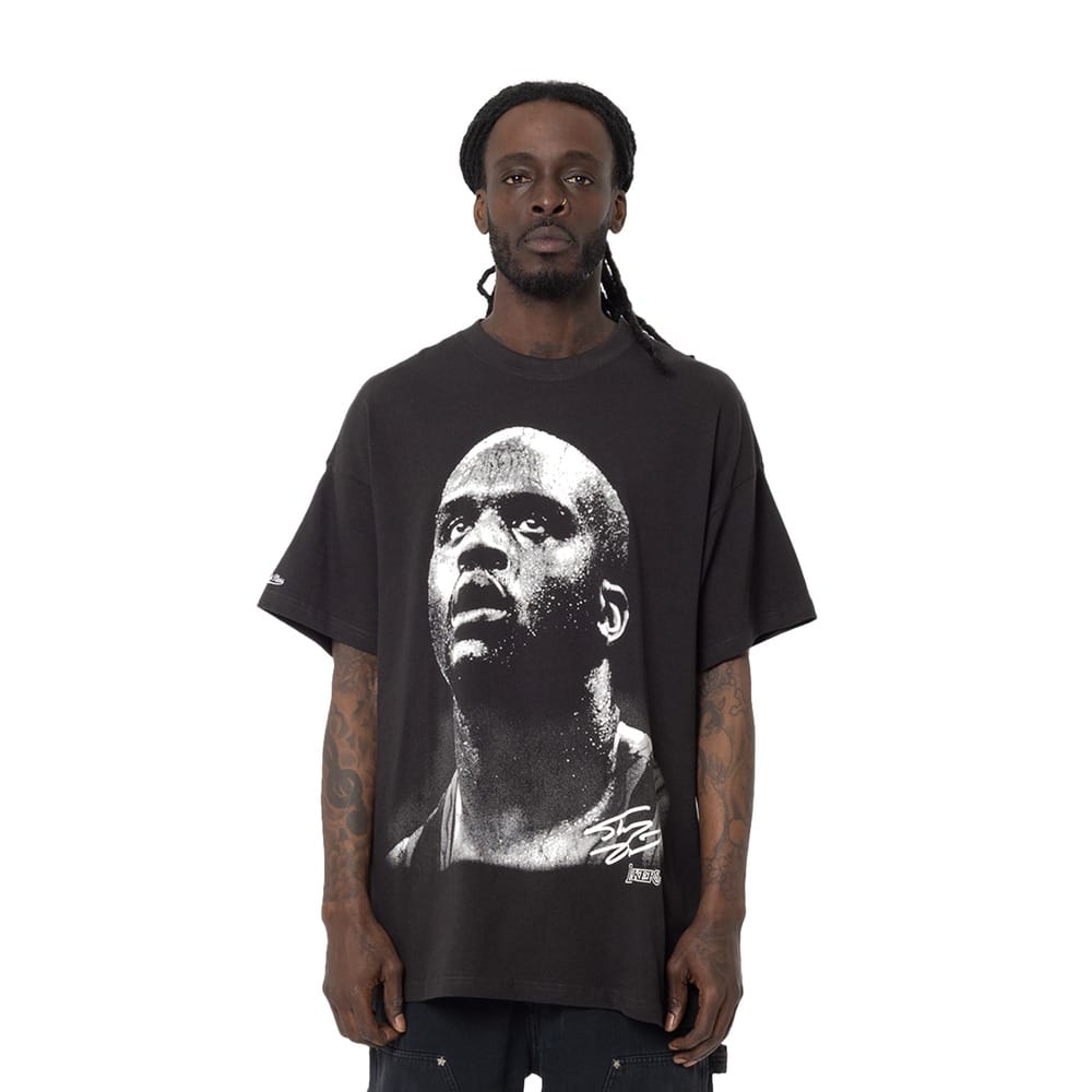 Mitchell & Ness Bighead Shaquille O'Neal Tee - Faded Black