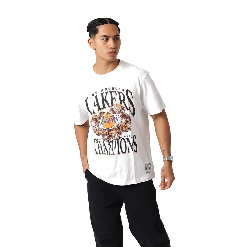 Mitchell & Ness Chasing Dreams Los Angeles Lakers Tee - Vintage White