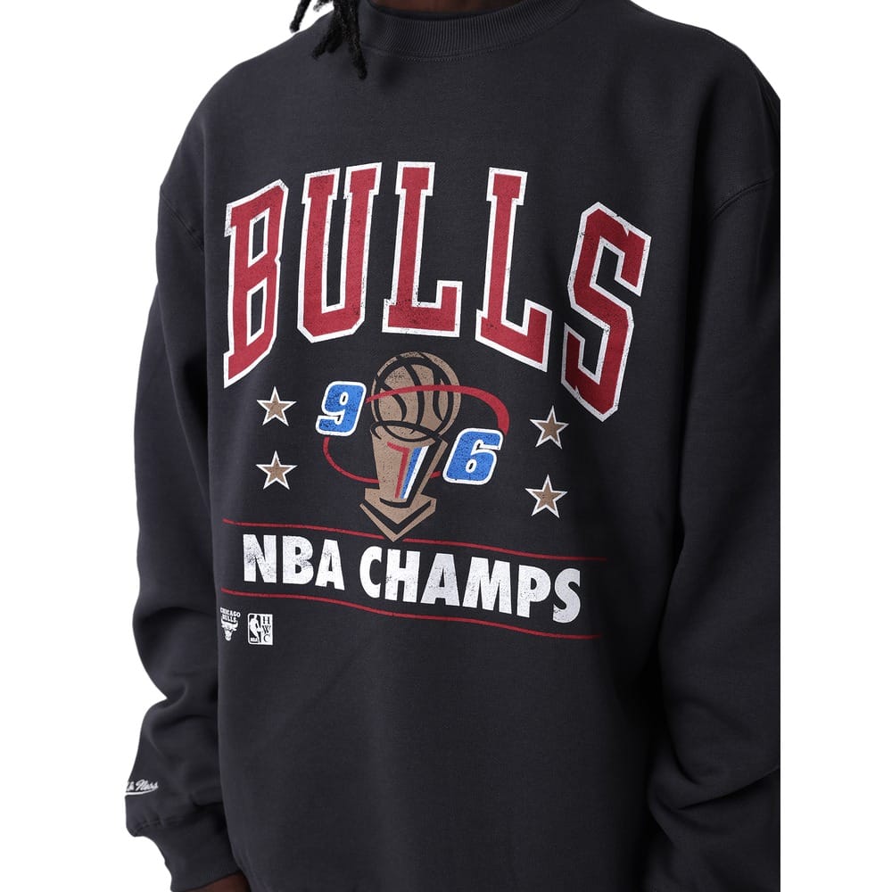 Mitchell & Ness Chicago Bulls  1996 NBA Champs Crew - Washed Black