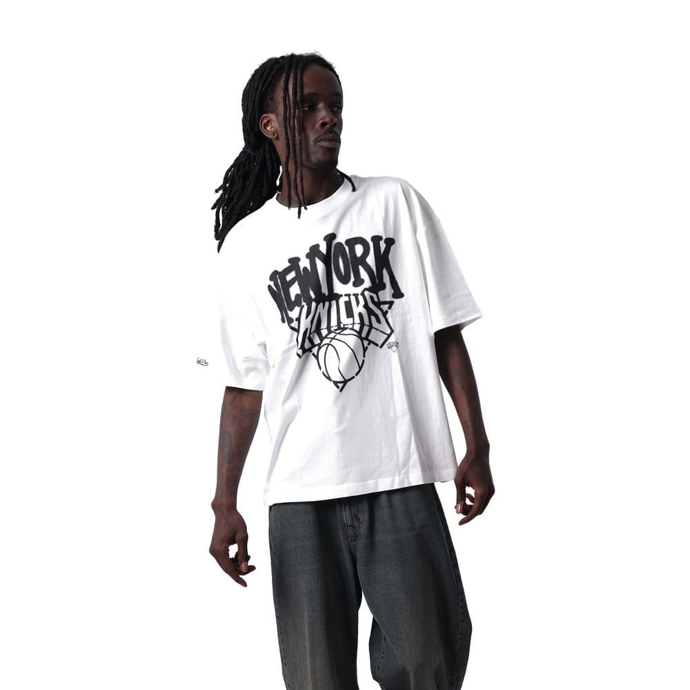 Mitchell & Ness Hypergraf Box Fit Tee - Vintage White