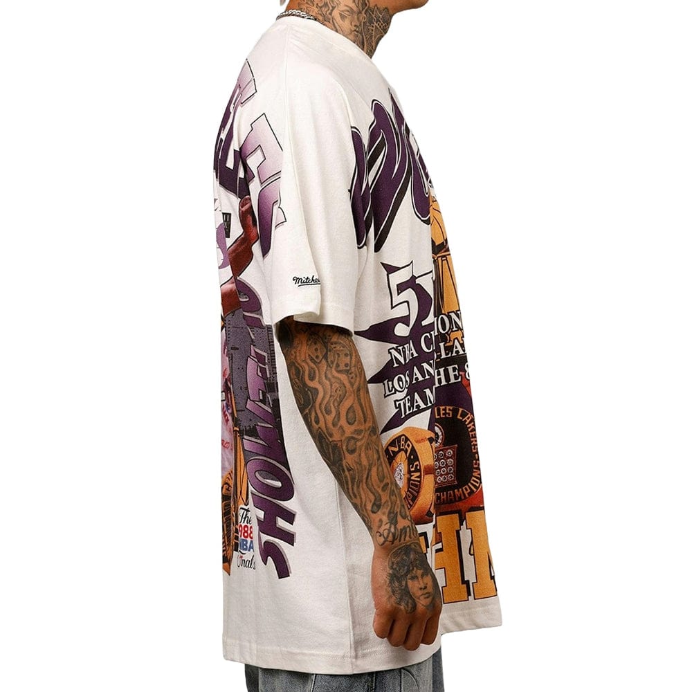 Mitchell & Ness Los Angeles Lakers Magic Johnson Rings Tee - Vintage White
