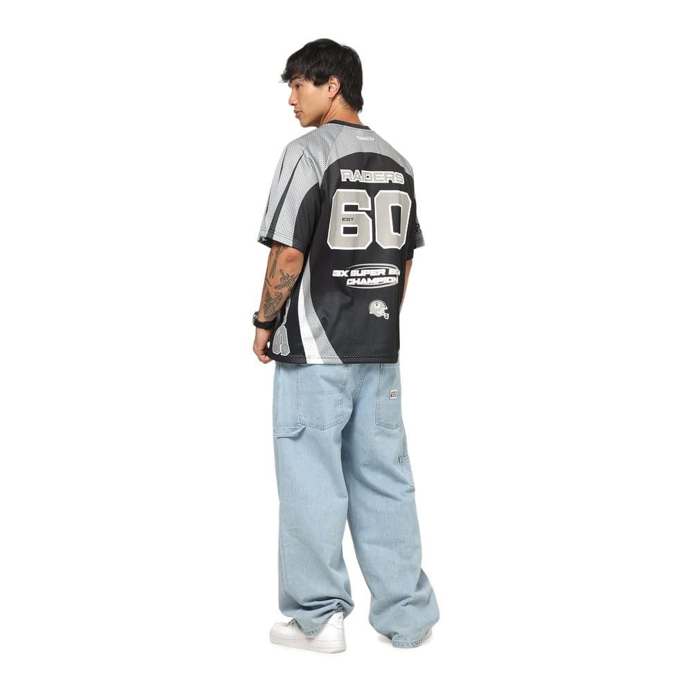 Mitchell & Ness Mixed Mesh Jersey Las Vegas Raiders - Black / Gun Powder Grey /  White
