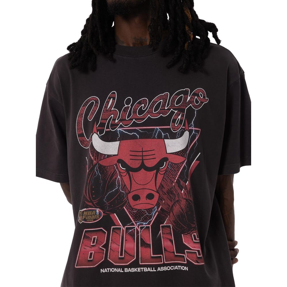 Mitchell & Ness Roll The Dice Tee Chicago Bulls - Overdyed Black
