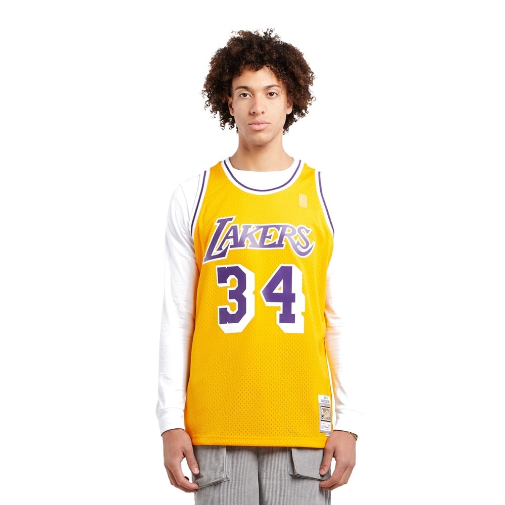 Mitchell & Ness Swingman Jersey Los Angeles Lakers Shaquille O'Neal Home 96-97 - Yellow