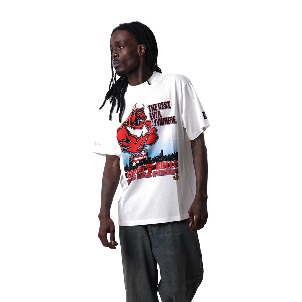 Mitchell & Ness The Best Chicago Bulls Tee - Vintage White