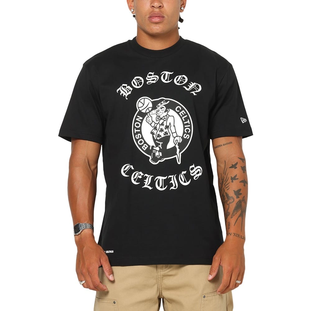 New Era Gothic Tee Boston Celtics - Black