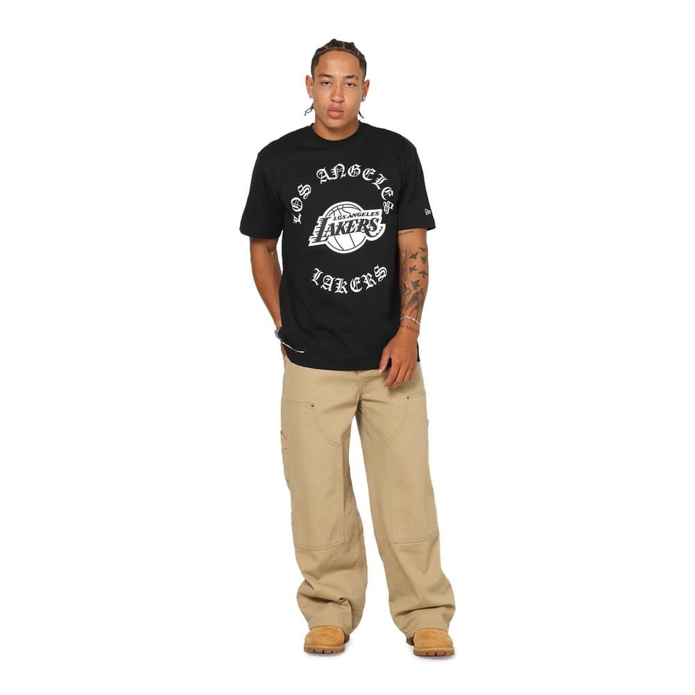 New Era Gothic Tee Los Angeles Lakers - Black