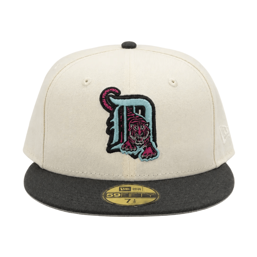 New Era 59FIFTY Chrome Fitted Cap Detroit Tigers  - Chrome White / Black