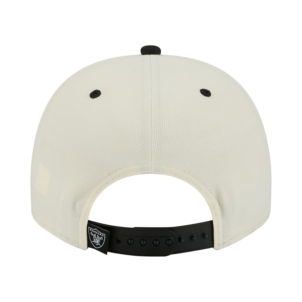 New Era 9FIFTY A-Frame 2 Tone Team Script Las Vegas Raiders - Cream / Black