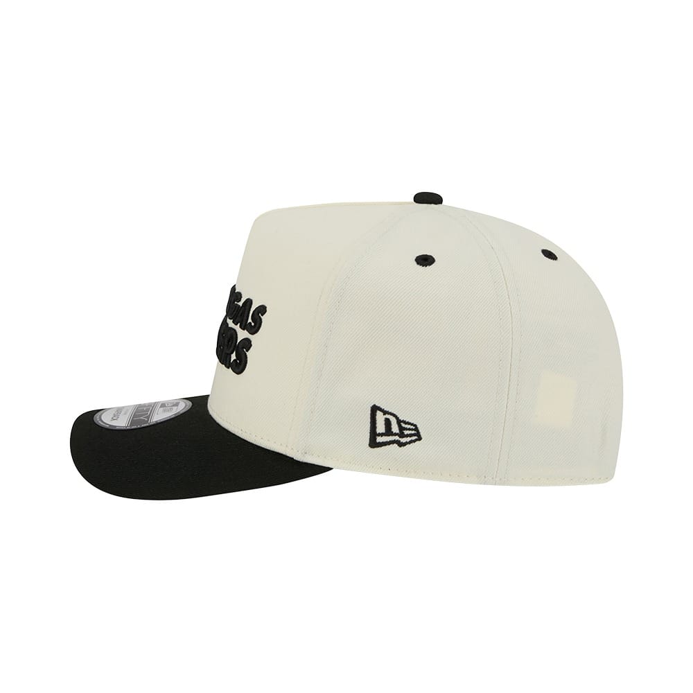 New Era 9FIFTY A-Frame 2 Tone Team Script Las Vegas Raiders - Cream / Black